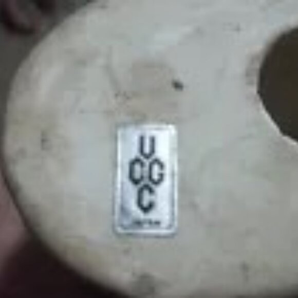 Great Horned Owl Statue Vintage UCGC Ceramic Rare T11 - Picture 7 of 7